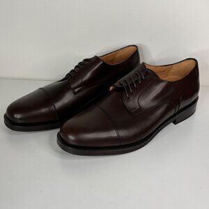 Dino Monti Ally Mens Dark Brown Leather Derby Dress Shoes Size 13 D Italy